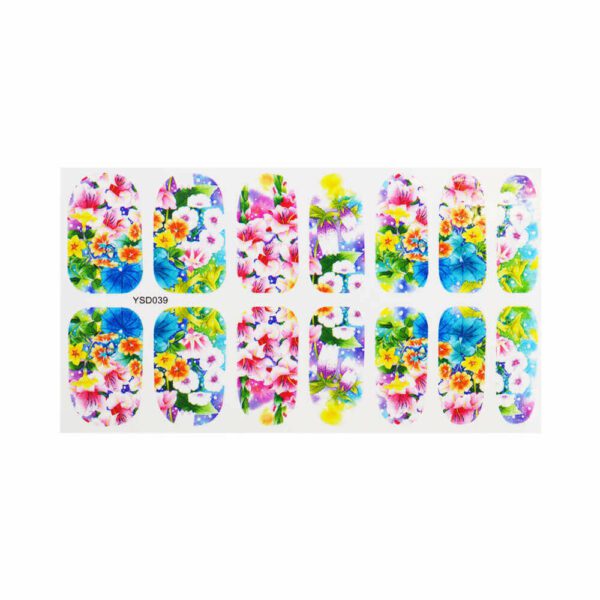 Water Decal Spring Flowers