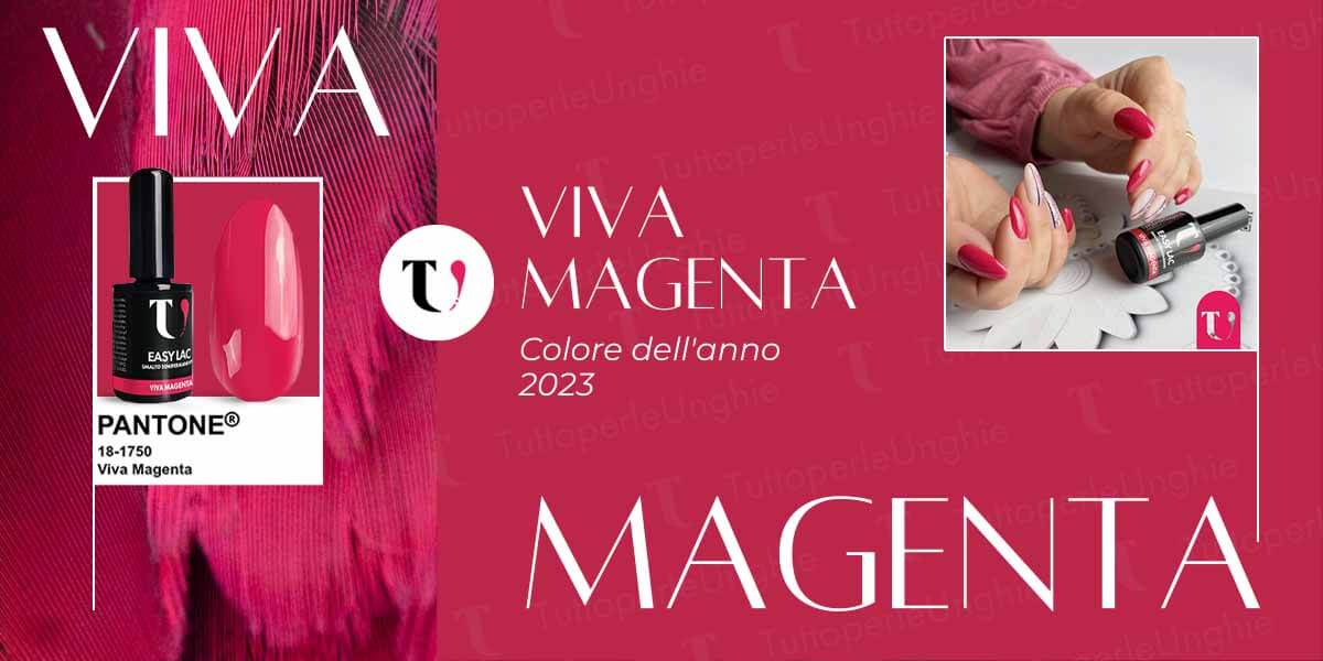 Unghie Viva Magenta 2023: idee e ispirazioni sul colore Pantone dell'anno